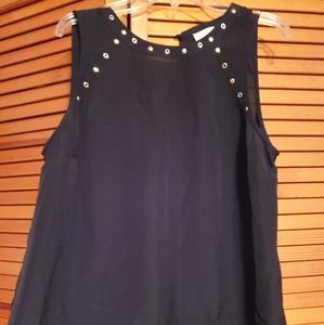 Michael Kors sleeves top with gold button detail